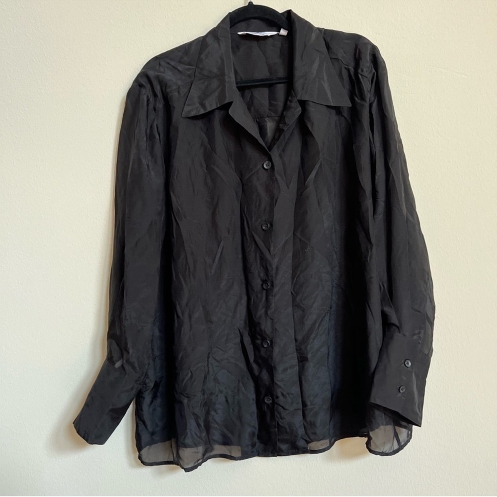 & Other Stories Sheer Button Down